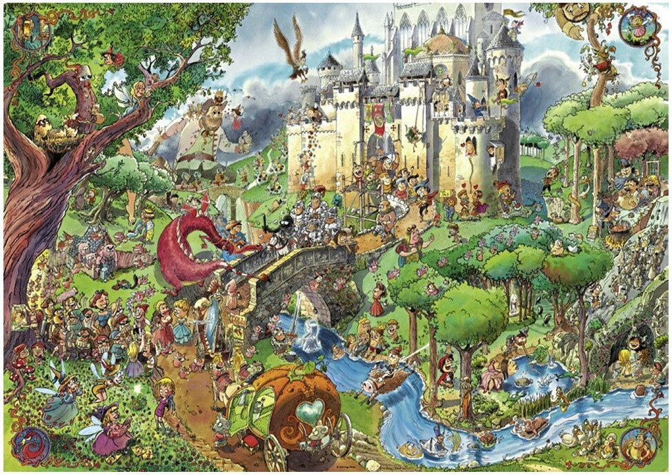 Heye 1500-Piece Triangular Fairy Tale Jigsaw Puzzle for Adults - Challenging Art Puzzle for Home Decor & Relaxation