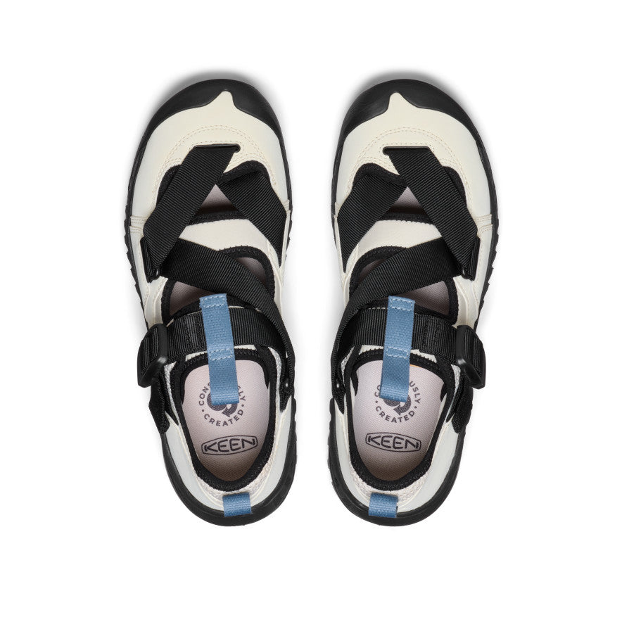 Unisex Hoodzerra Sandal - Silver Birch & Black | Comfortable Outdoor Sandals for Hiking, Beach & Casual Wear