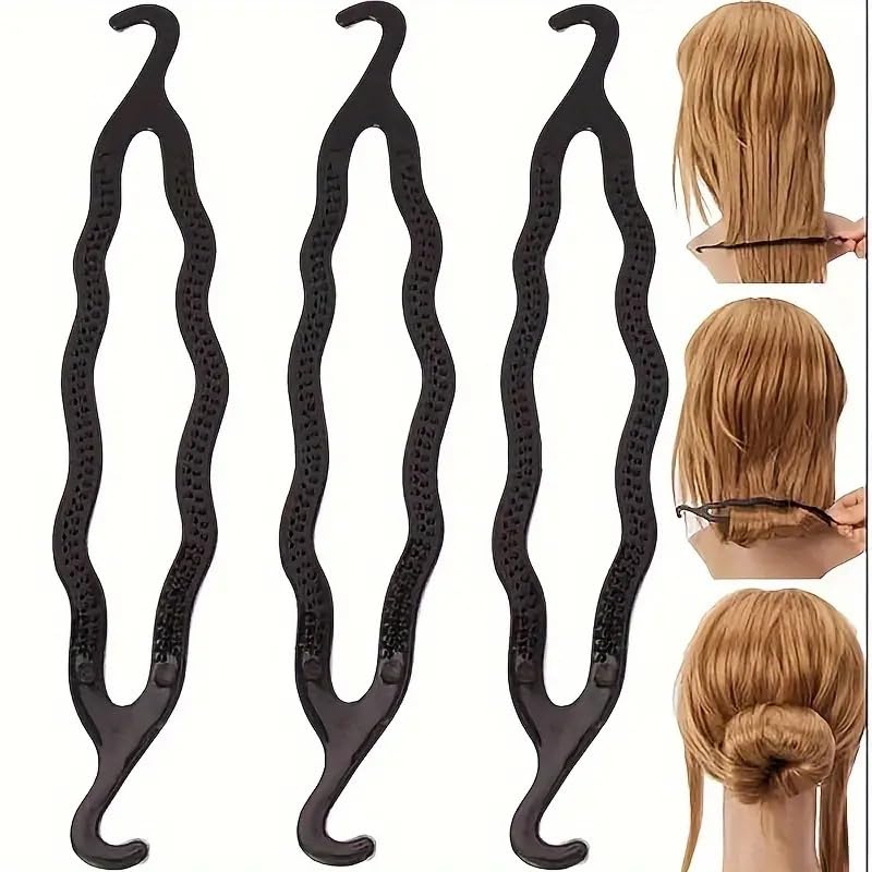 CHANDERKASH 2-Pack Hair Styling Clips - Bun Maker & Braid Tool for Easy Updos, Ponytails & Hairstyles - Perfect for Home, Salon & Travel Use