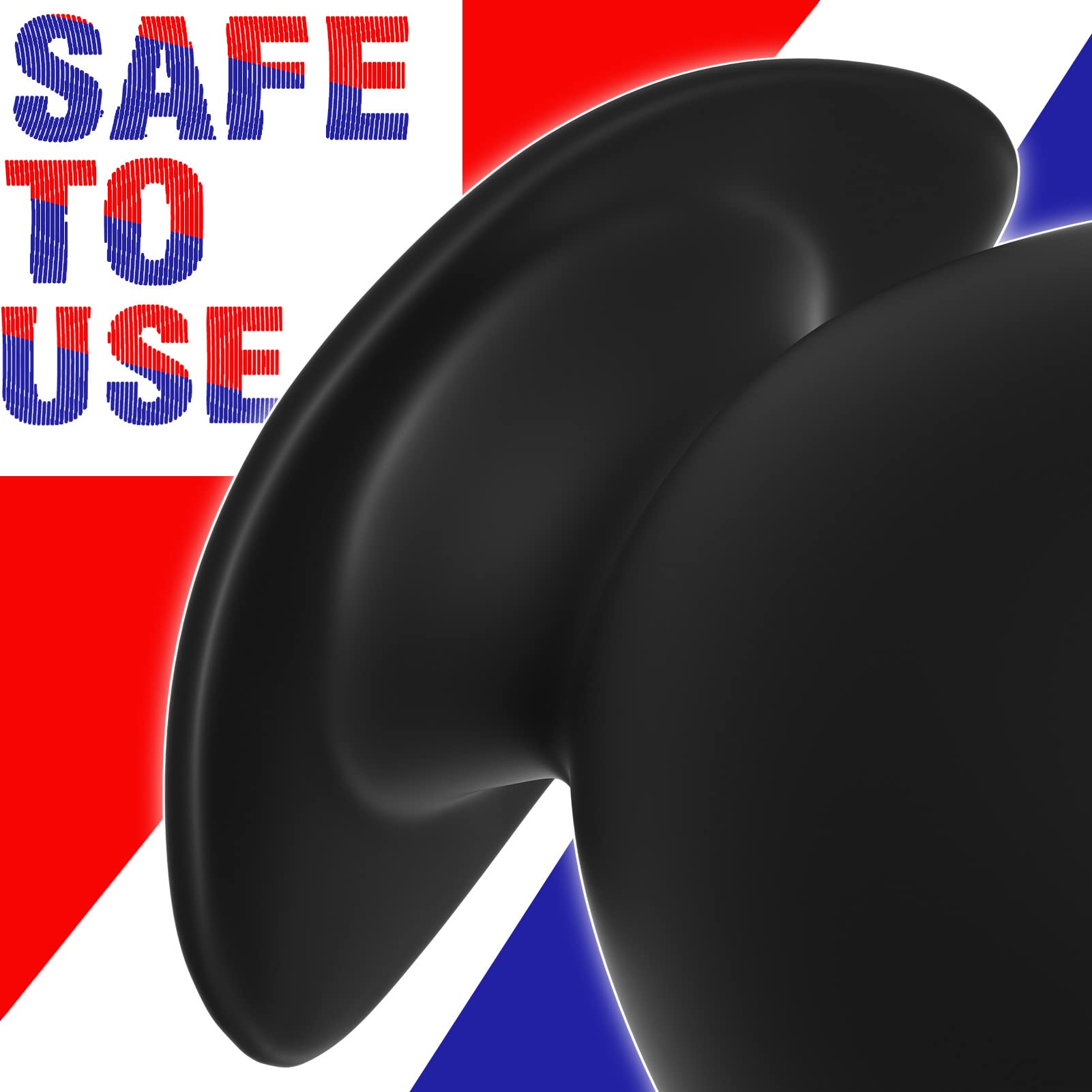 2XL Anal Plug with Safe Curved Base - Prostate Massager & Dilator Sex Toy for Men & Women - Perfect for Solo Play, Couples & BDSM Exploration