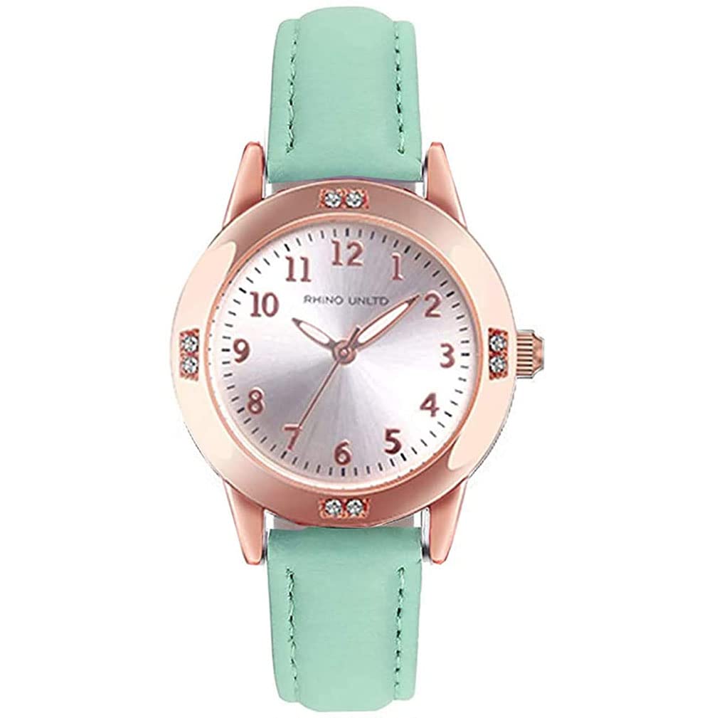 Stylish Japan Quartz Watch for Teen Girls Ages 11-15 - Simple Casual Leather Strap Women's Fashion Watch - Perfect Gift for Students, Birthday & Everyday Wear