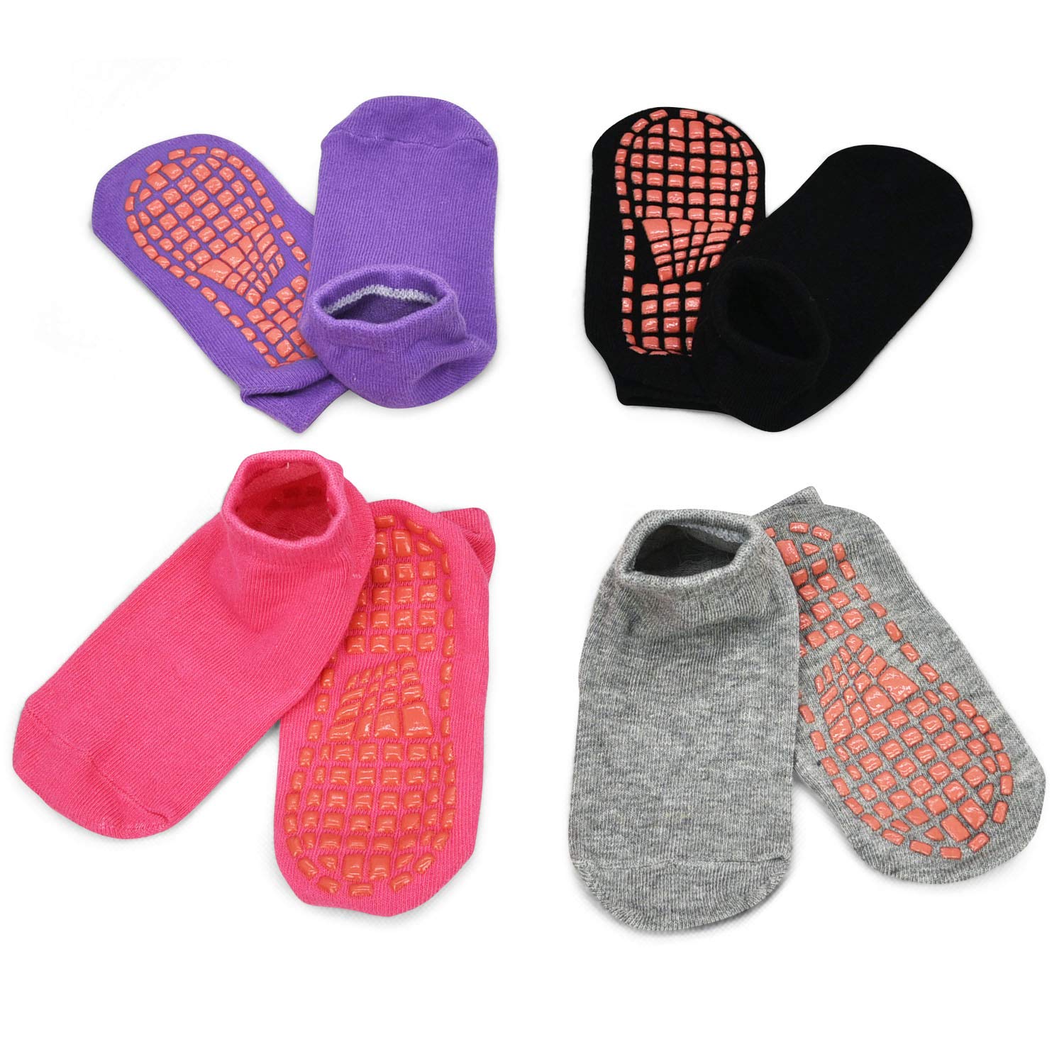 ELUTONG Non-Slip Kids Socks for Trampoline & Play - Anti-Skid Children's Grip Socks for Toddlers to Teens - Perfect for Indoor Playgrounds, Gymnastics, and Home Use