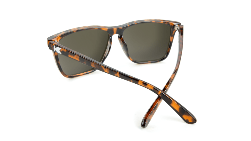 Fast Lanes Glossy Tortoise Shell & Amber Sunglasses - Stylish UV Protection Shades for Outdoor Activities, Beach, and Driving