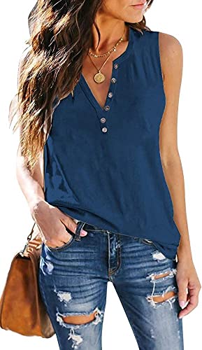 V Button Blue