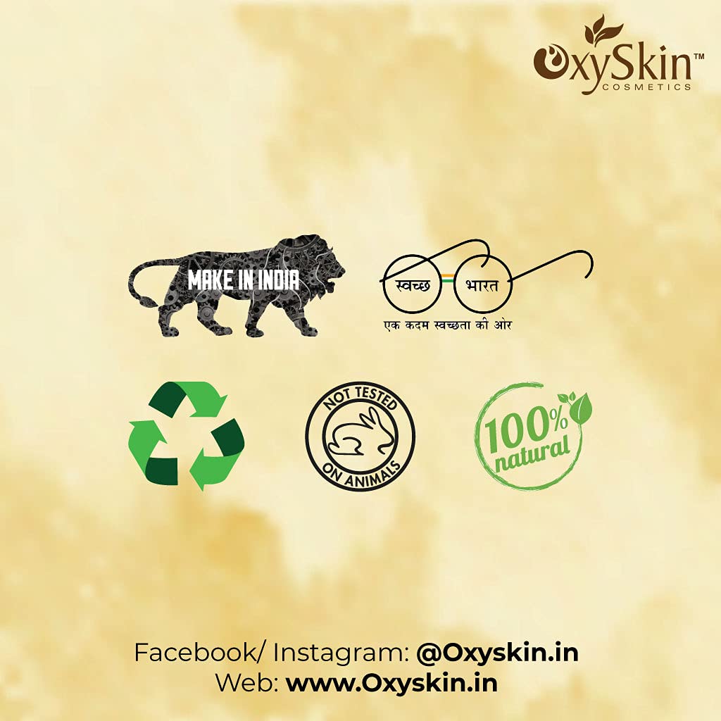 Oxyskin Cosmetics Skin Whitening Face Mask with Sandalwood - 200g | Dark Spot Corrector for Blemishes & Uneven Skin Tone | Improves Skin Texture & Brightness | Perfect for Nighttime Skincare Routine & Pre-Makeup Prep
