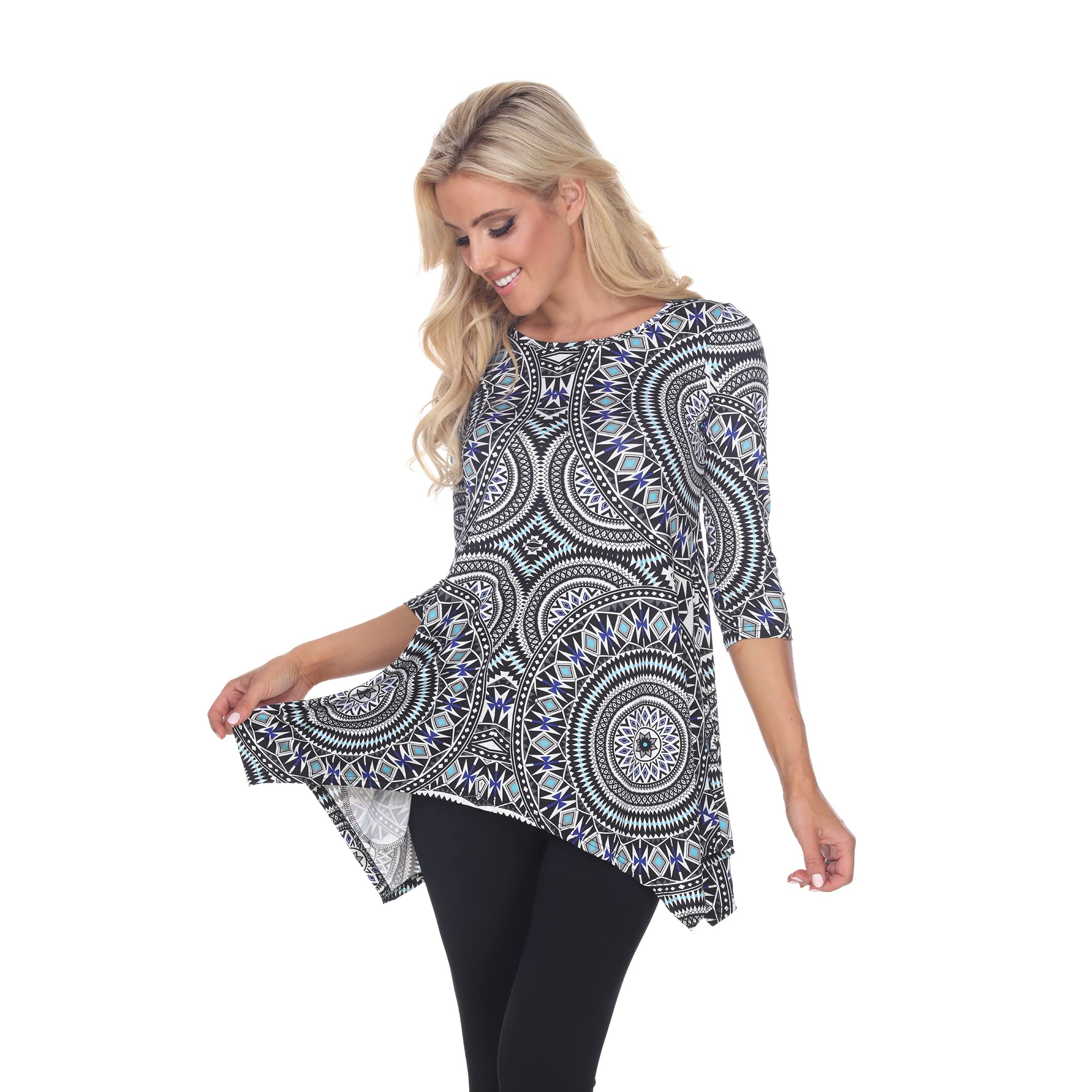 White Maji Tunic Top for Women with Pockets - Casual & Office Wear