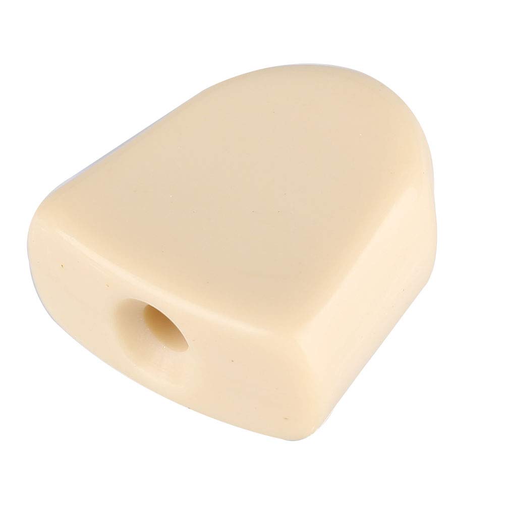 6-Piece Acrylic Guitar Tuning Pegs Set - Universal Machine Heads with Colorful Buttons (Beige) for Smooth String Adjustment | Perfect for Acoustic/Electric Guitar Maintenance & DIY Upgrades