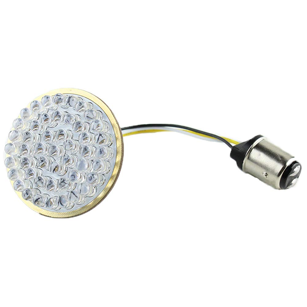 ZYTC 2 Inch LED Turn Signals with Running Light - Bullet Style Front 1157 LED Turn Signal Kit Compatible with Harley Motorcycles - Perfect for Daytime Visibility and Custom Bike Upgrades