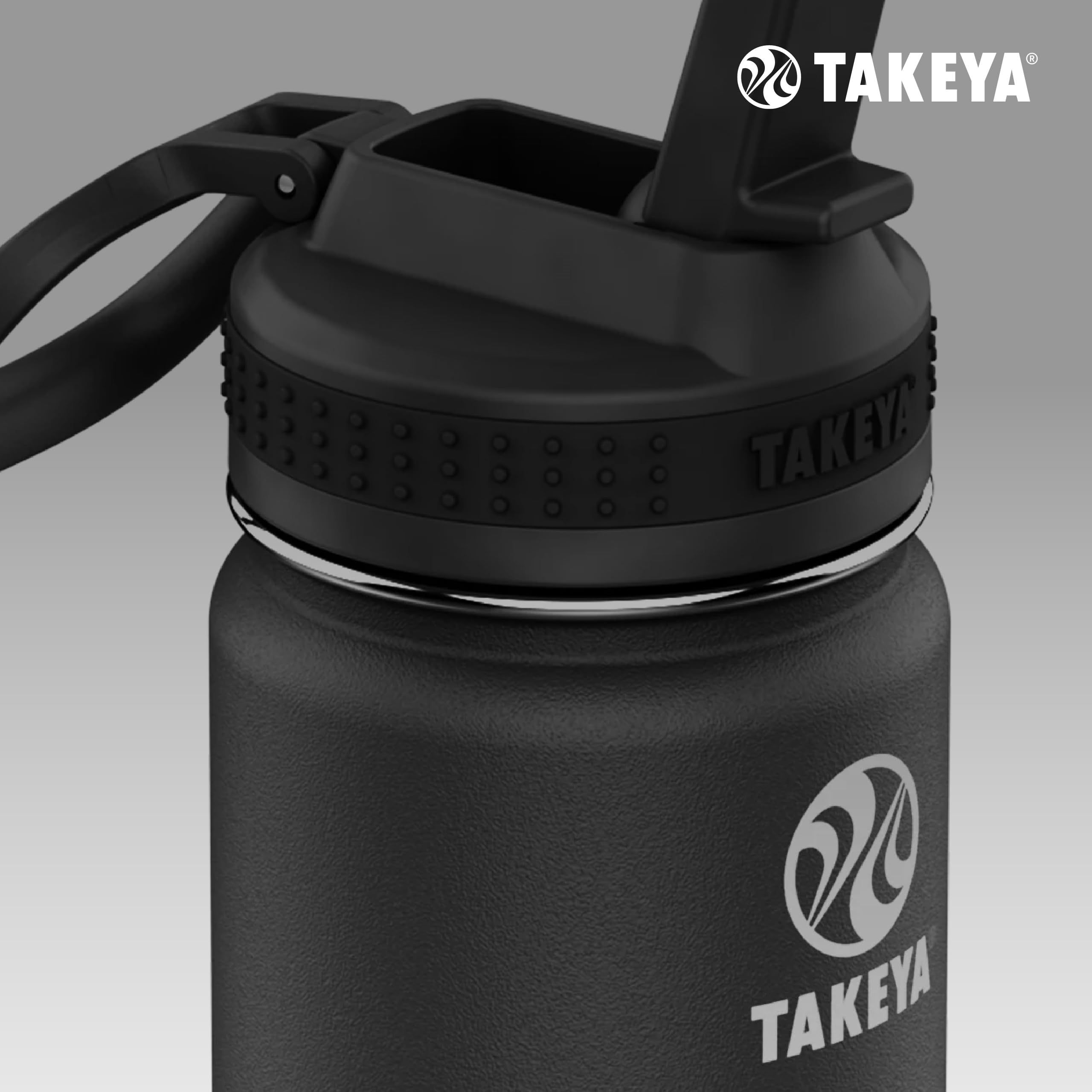 Takeya Actives 24 oz Vacuum Insulated Stainless Steel Water Bottle with Spout Lid - Premium Quality, Leakproof, BPA-Free - Ideal for Gym, Hiking, Travel & Outdoor Activities