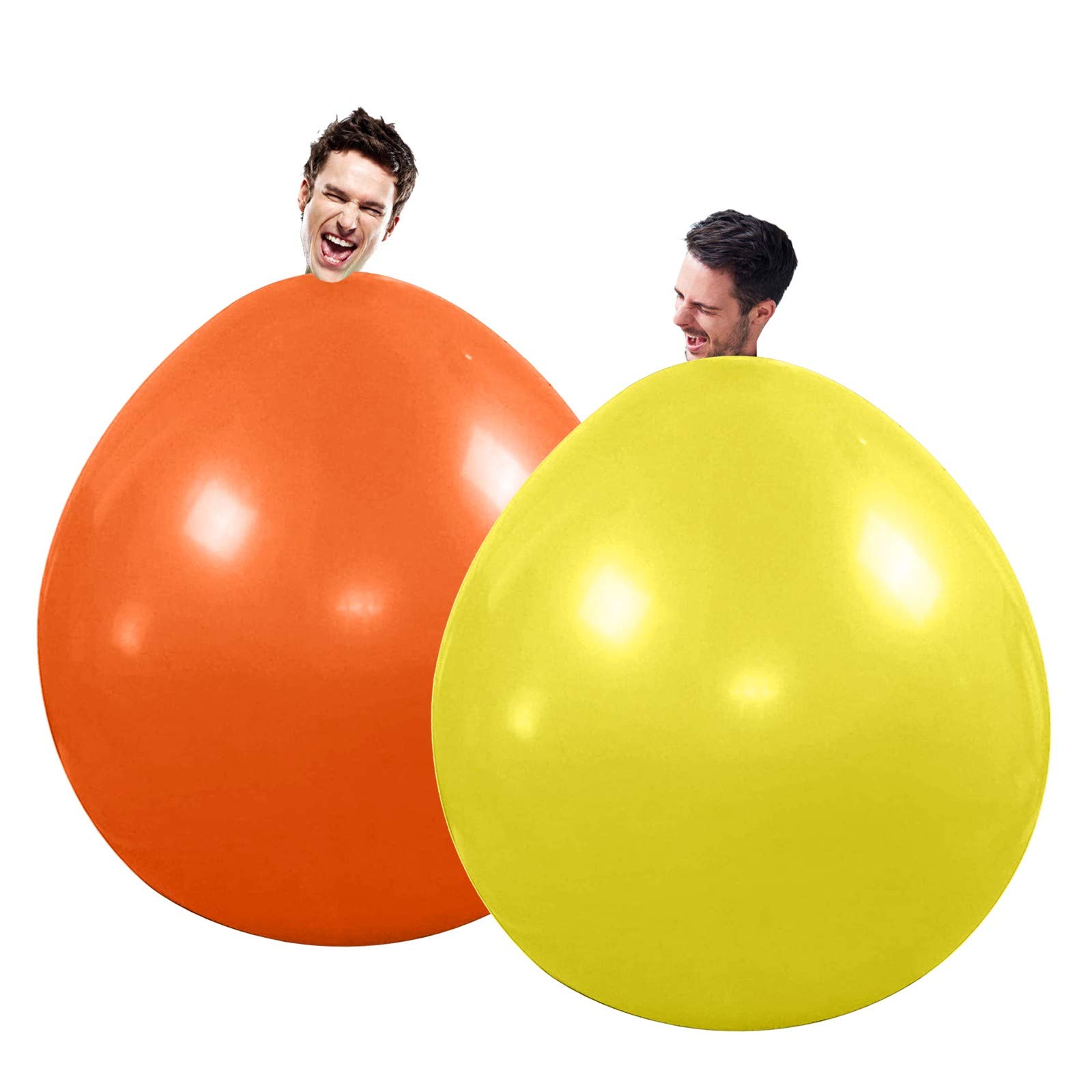 9#IB Giant Human Balloons - 2Pc Set for Party Decorations, Birthday Celebrations & Photo Props - Extra Large Inflatable Balloons for Indoor/Outdoor Events