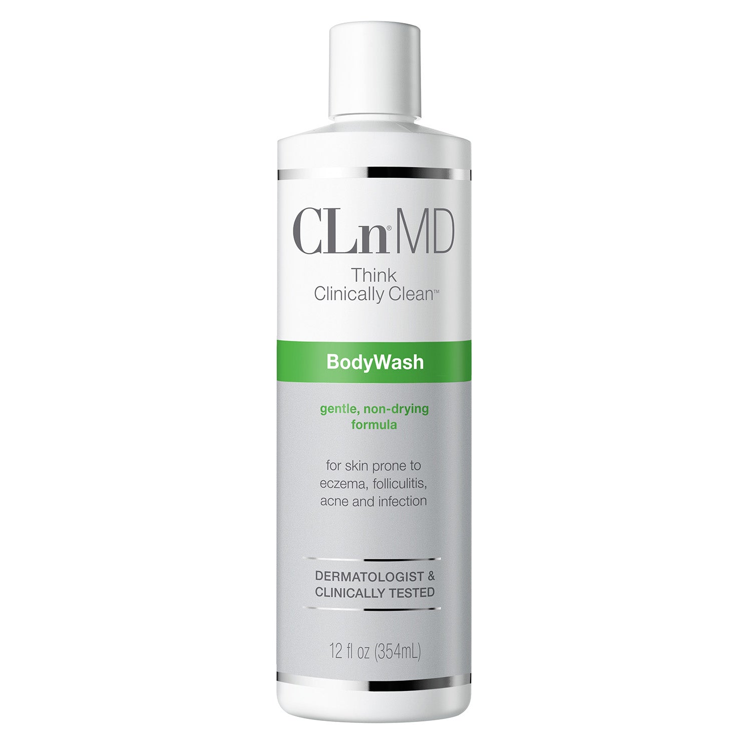 CLN Dermatologics Body Wash for Sensitive Skin - Gentle, Hypoallergenic & Fragrance-Free Cleanser | Perfect for Daily Use, Eczema & Dry Skin Relief