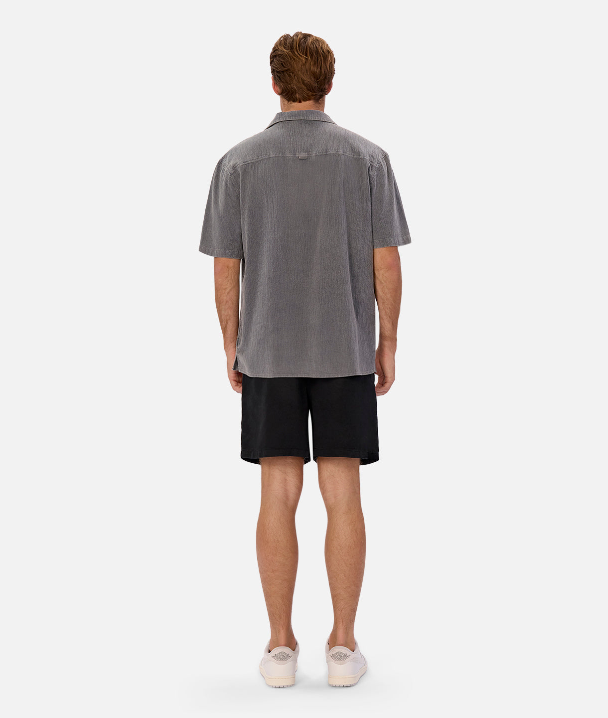Premium Washed Magna Short Sleeve Shirt in Gun Metal - Stylish Casual Wear for Men, Perfect for Office, Outings & Summer Fashion