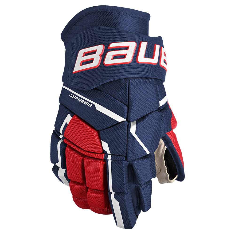 Bauer Supreme M5 Pro Intermediate Ice Hockey Gloves - Youth & Adult Hockey Gear for Practice & Games - Durable Protection & Comfort for Skaters
