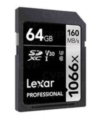 Lexar Professional 1066x SDXC UHS-I Card 64GB - 1TB | High-Speed Memory Card for DSLR Cameras, 4K Video Recording & Professional Photography