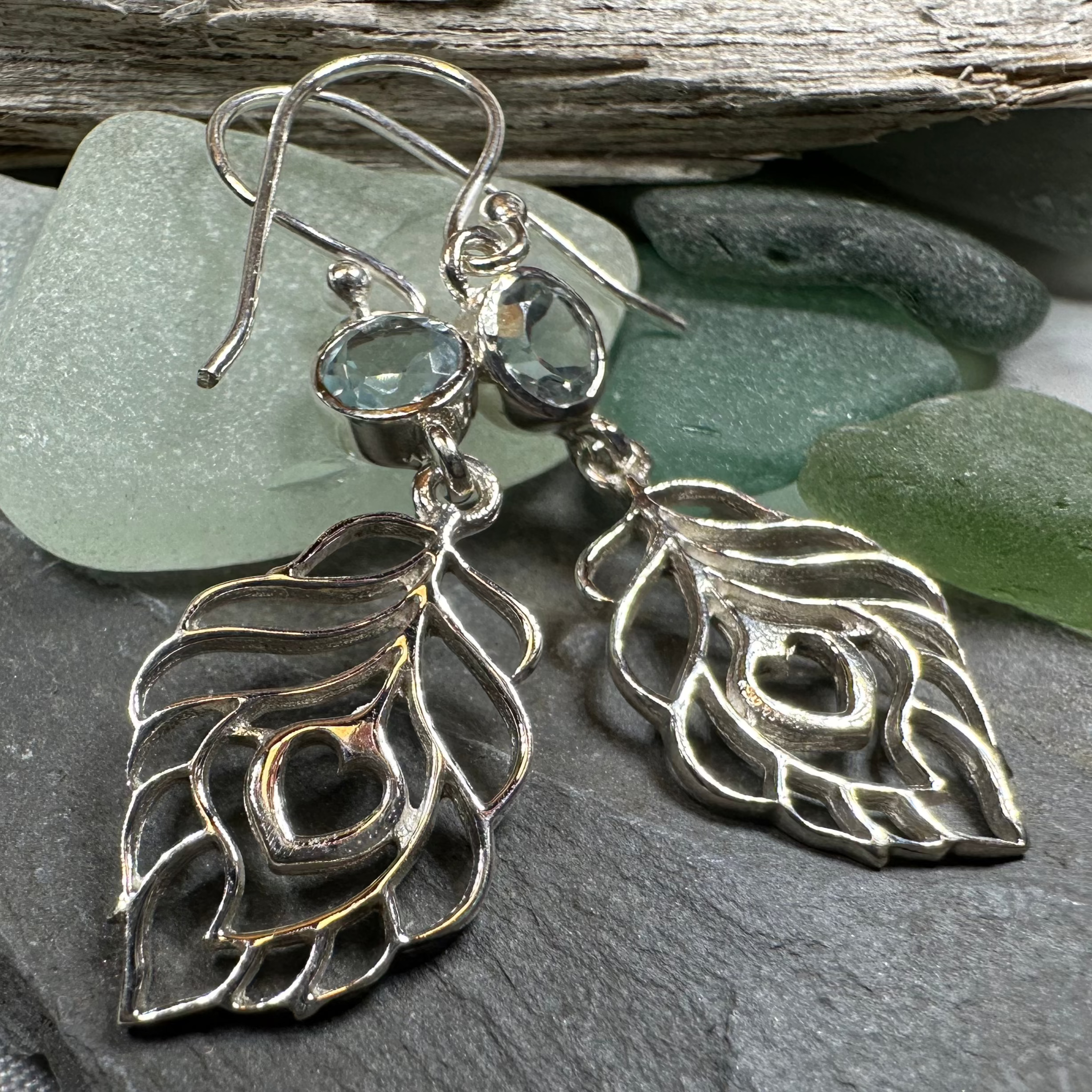 Feather Love Earrings - Lightweight Bohemian Dangle Earrings for Women, Handmade Jewelry Gift for Her | Perfect for Weddings, Parties & Everyday Wear
