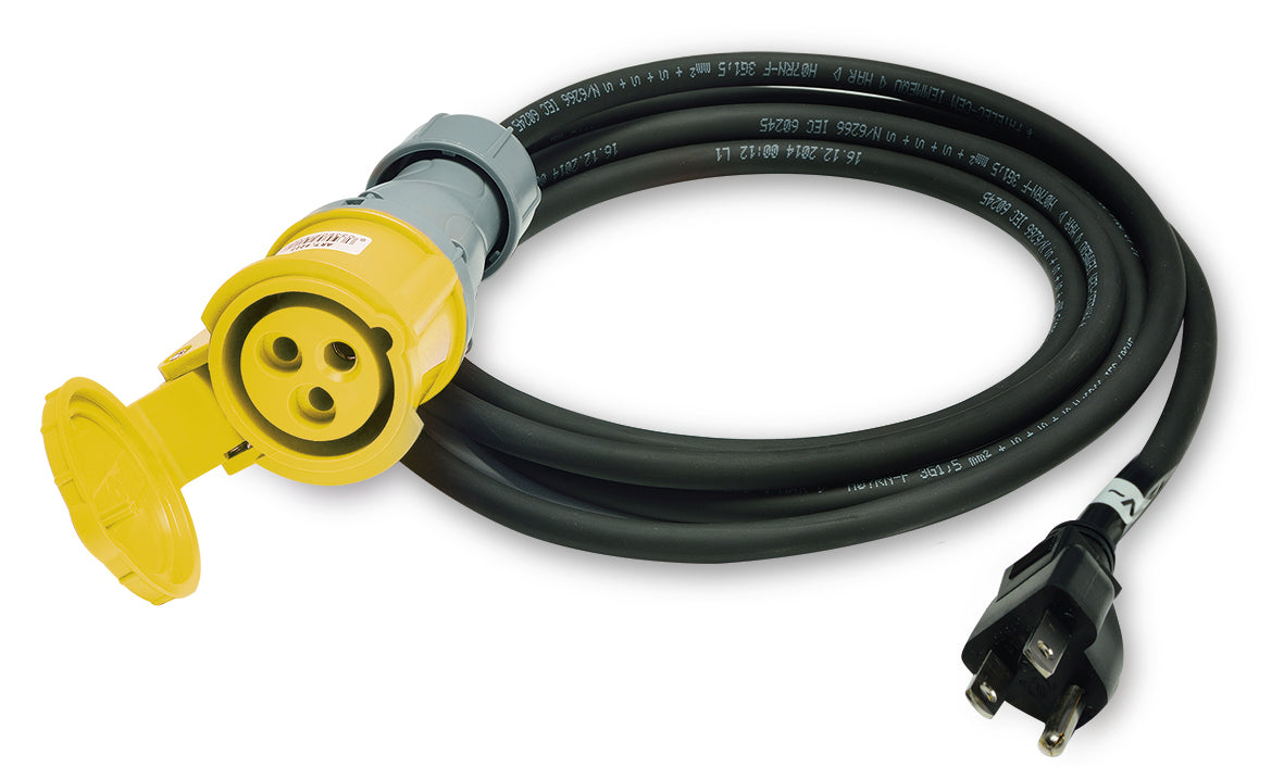 BATTIPAV SP90259/USA Professional Tile Saw Extension Cord - Heavy Duty 15 Amp Power Cable for Wet Tile Saws - Perfect for Construction Sites & DIY Tile Projects