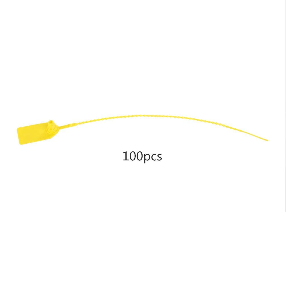 250mm Self Locking Nylon Cable Ties - 100 Pack Yellow | Heavy Duty Zip Ties for Wire Organization, Cord Management, Suitcase Tags, Shoe Labels & Bag Identification | Perfect for Home, Office & Industrial Use