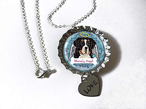 Bernese Mountain Dog Necklace - Silver Heart Charm for Pet Lovers
