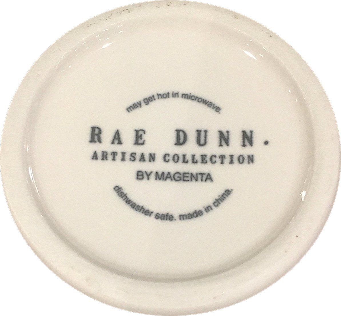 Rae Dunn Artisan Collection Easter Mug - Magenta HOP Bunny Rabbit on a Stump Design - Dishwasher Safe Ceramic Coffee Cup - Perfect for Easter Brunch, Gift Giving & Home Decor