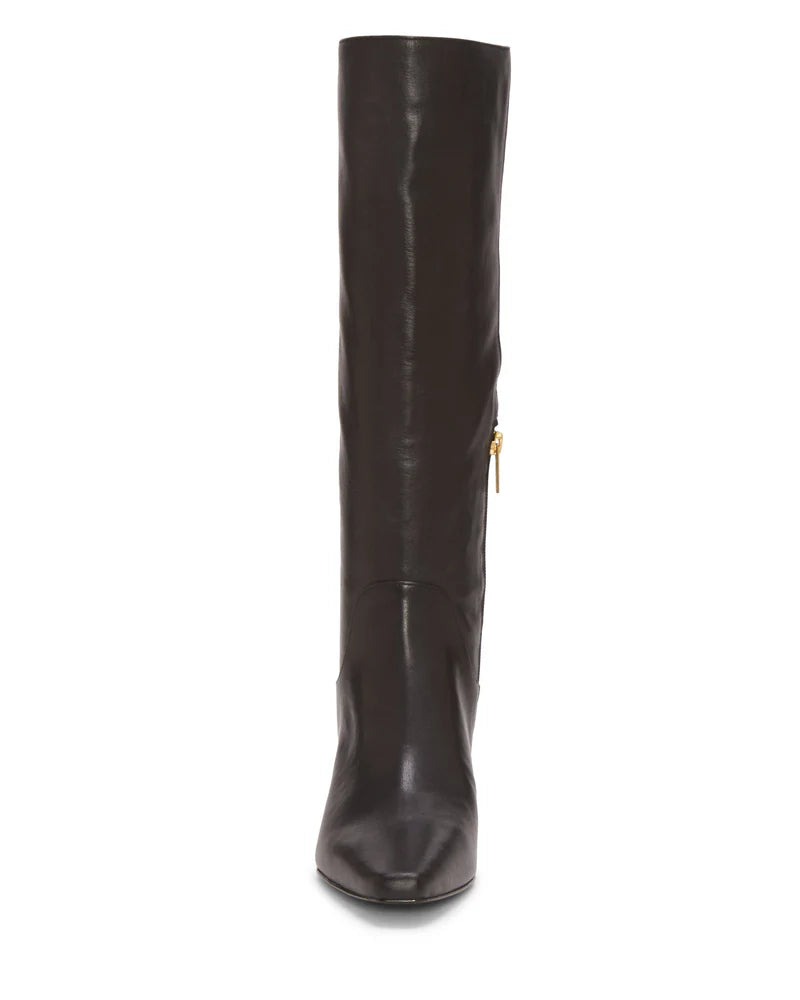 Avriah Women's Knee High Boots - Black Leather Tall Boots for Winter, Fashion & Comfort | Perfect for Office, Party & Outdoor Wear