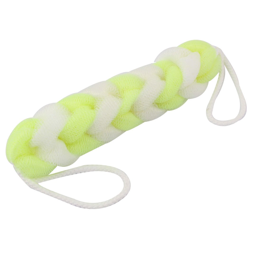 Premium Shelter Body Sponge Scrubber - Exfoliating Bath & Shower Sponge (Yellow & White) for Gentle Skin Cleansing & Dead Skin Removal - Ideal for Daily Use, Spa Days & Sensitive Skin Care