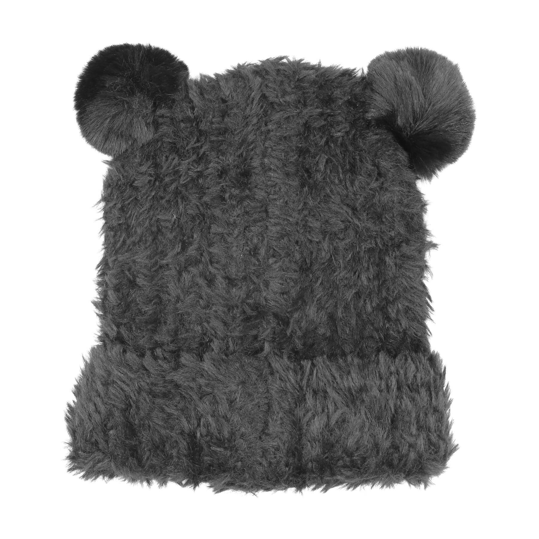 ANKOMINA Cute Plush Bear Ear Beanie Hats for Women & Girls - Winter Warm Faux Fur Knitted Skull Cap Bucket Hat - Cozy Outdoor Fashion for Snow Days & Street Style