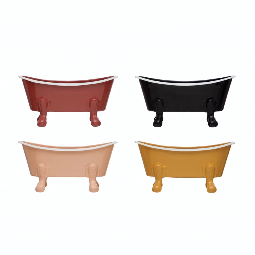 Non-Slip Bathtub Soap Dish Holder with Drain Holes - Rustproof ABS Plastic Bathroom Organizer for Shower, Sink, and Countertop Storage