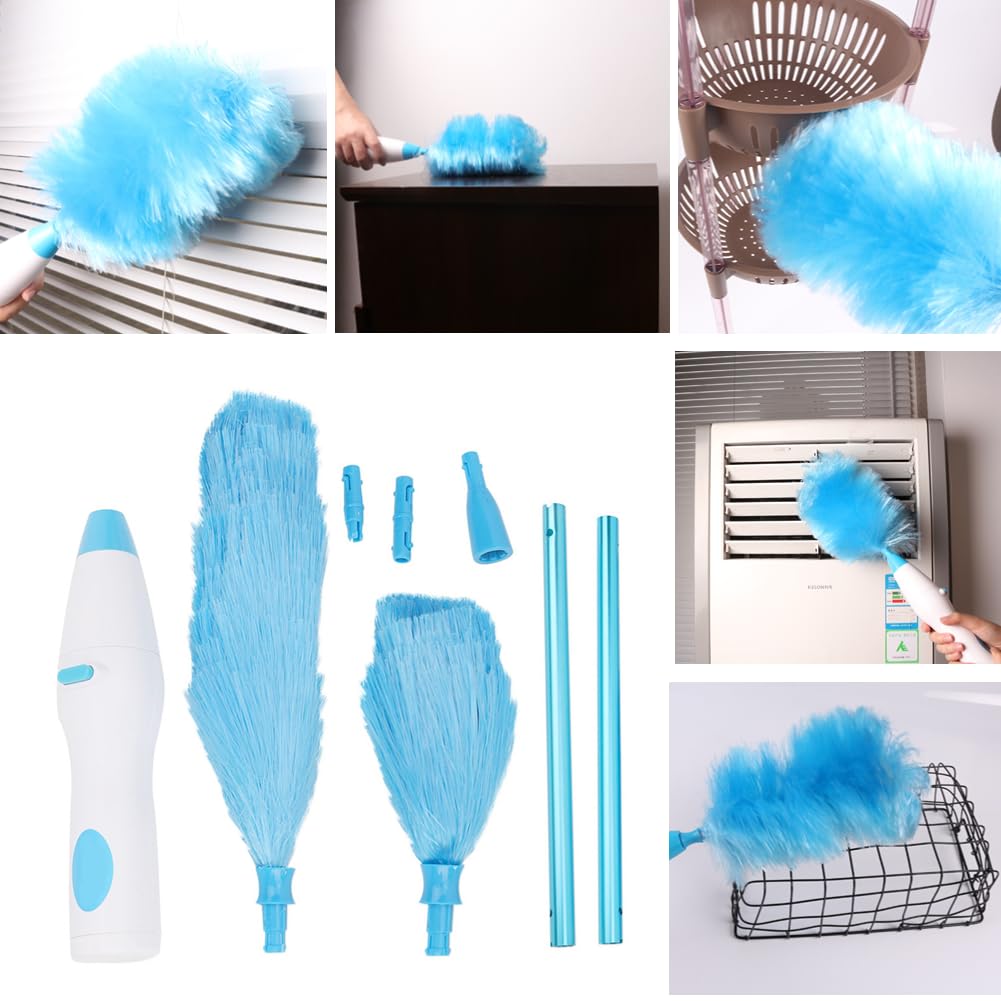 180 Degree Bendable Electric Duster - Powerful Rechargeable Blower for Cleaning Windows, Blinds, Furniture, Electronics & Hard-to-Reach Areas | Perfect for Home, Office & Car Cleaning