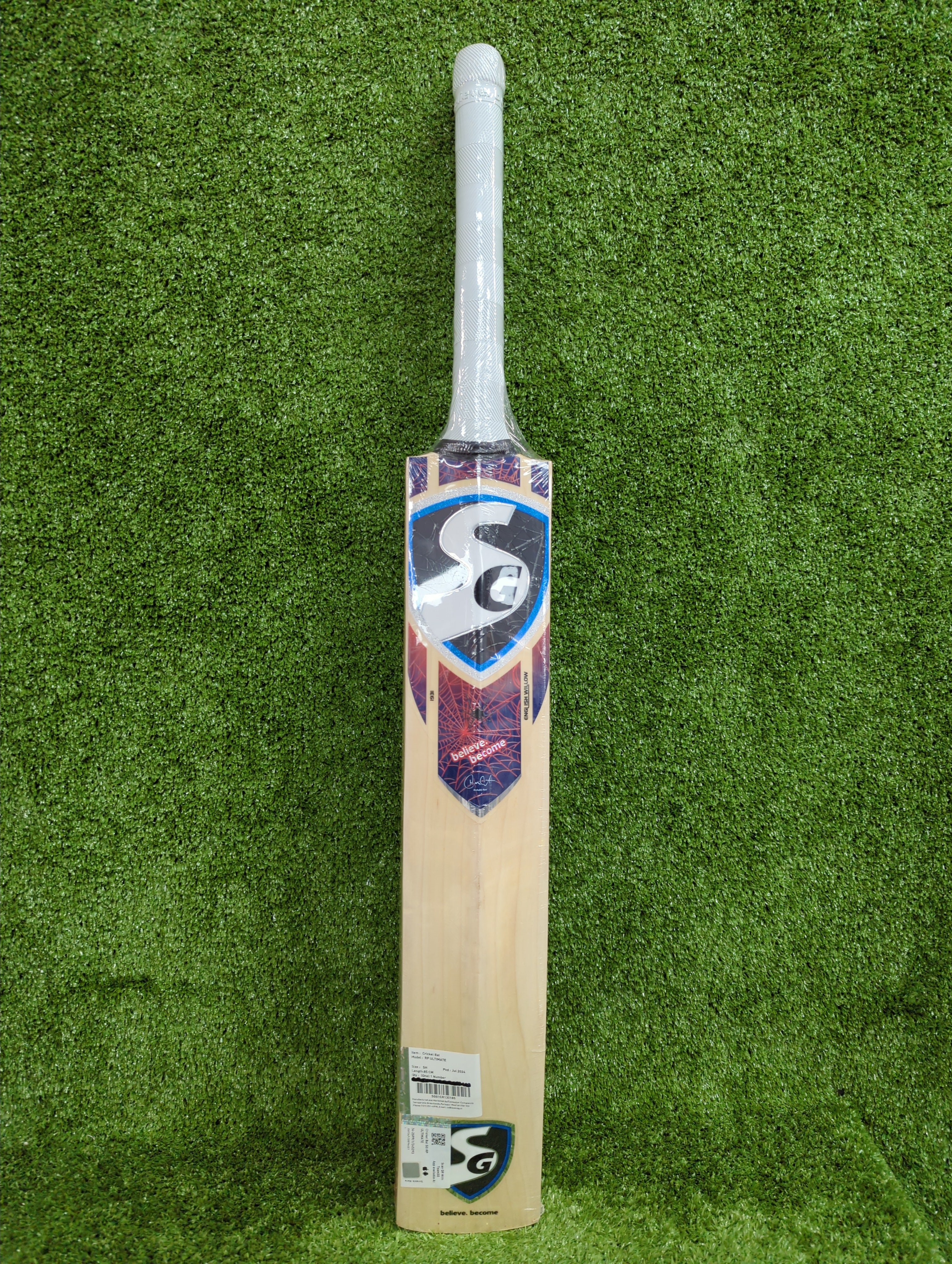 Premium SG RP Ultimate English Willow Cricket Bat - High Performance for Professional & Amateur Players - Perfect for Matches, Training & Practice Sessions