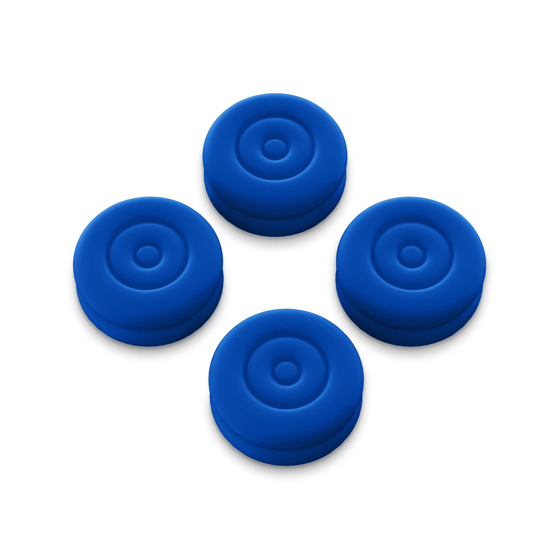 PlayVital Analog Stick Thumb Grips for PS5, PS4, Xbox Series X/S, Xbox One S/X/Elite Series 2 & Switch Pro Controller - Blue - Improve Gaming Comfort & Grip for Long Play Sessions