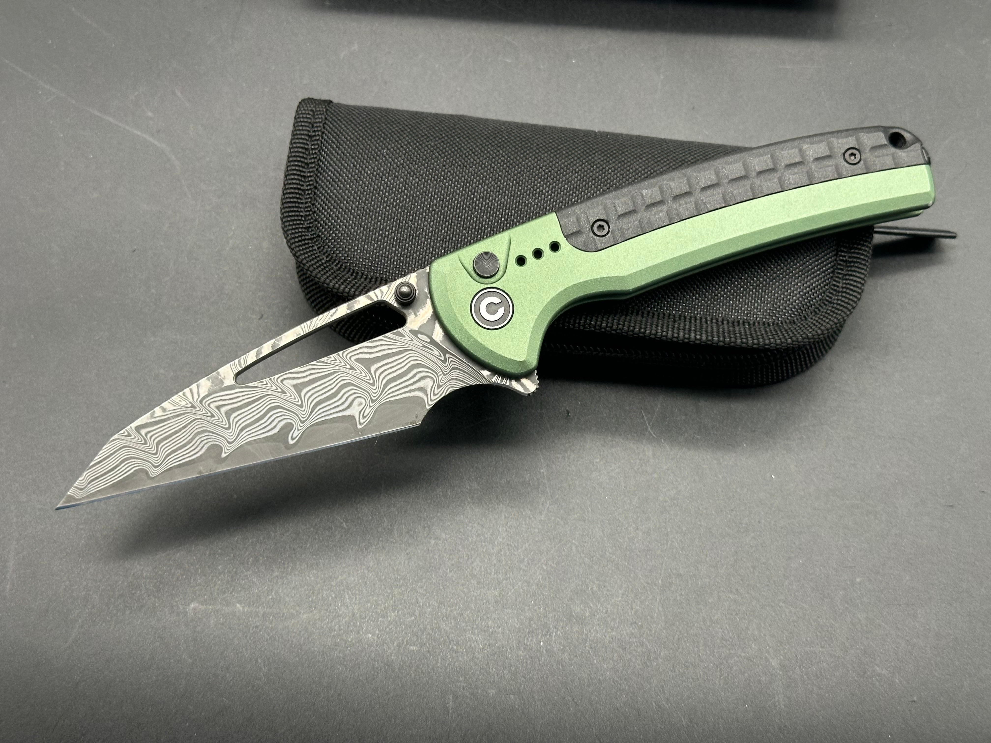 CIVIVI Sentinel Strike Folding Pocket Knife - Green Aluminum Handle, EDC Tactical Knife for Outdoor Camping, Hiking & Survival Gear