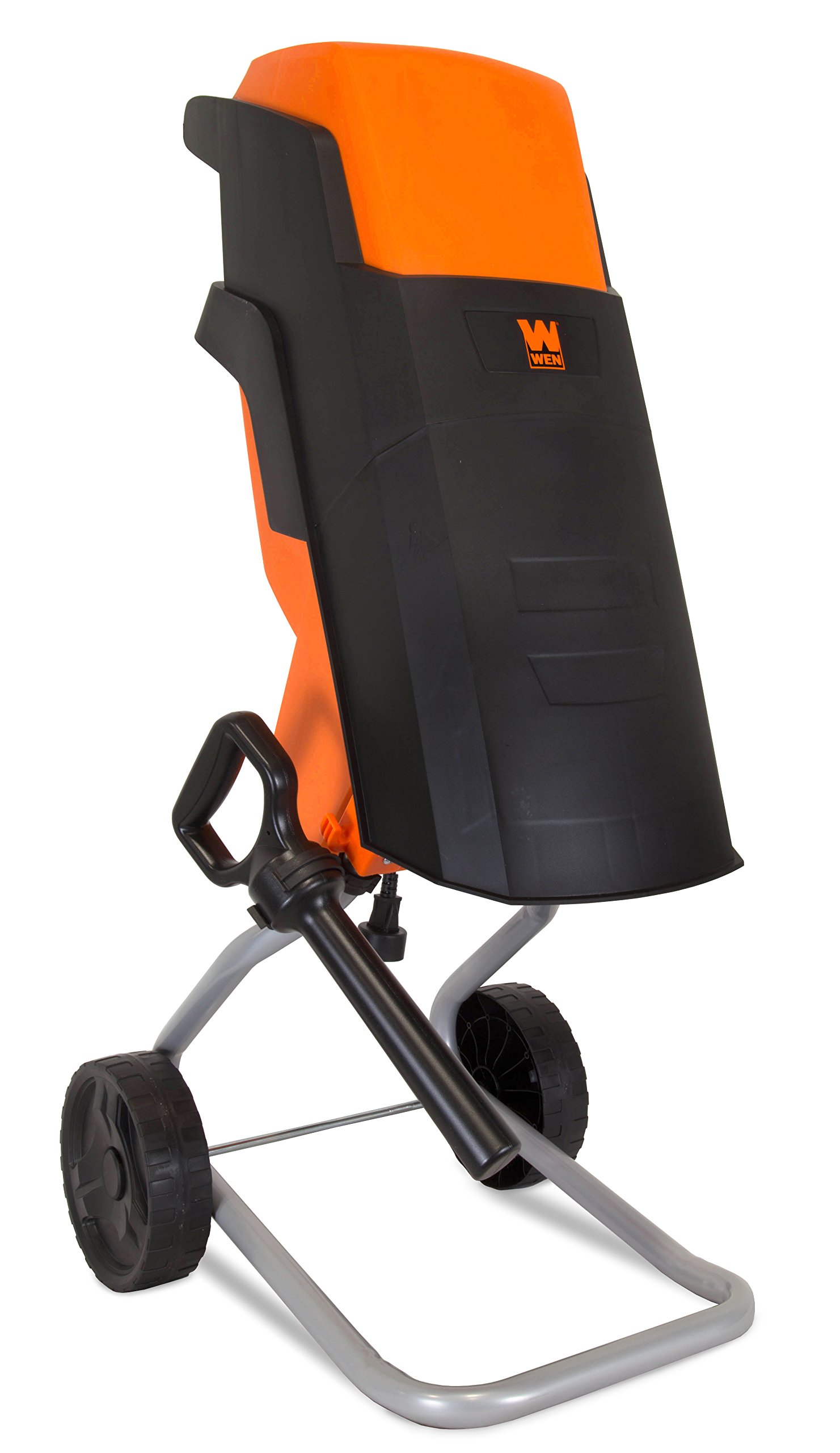 WEN 41121 15-Amp Electric Wood Chipper Shredder with Wheels | Portable Yard Waste Mulcher for Leaves, Branches & Garden Cleanup