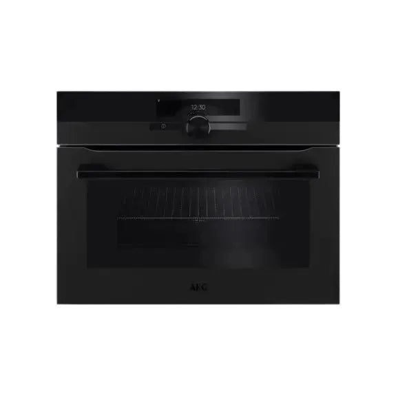 AEG 45cm CombiQuick Built-In Microwave Oven in Matte Black - Perfect for Modern Kitchens & Fast Cooking