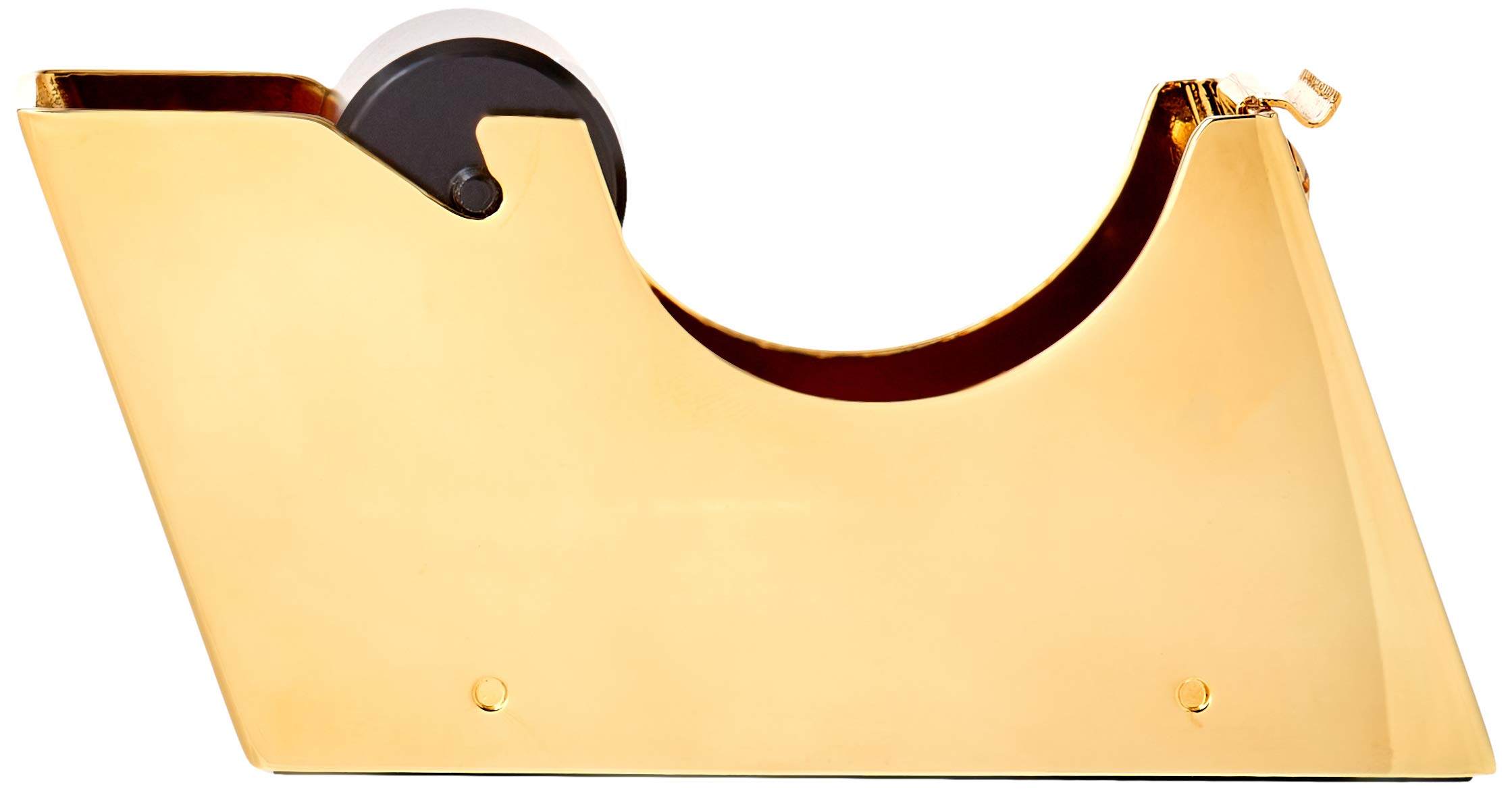 Premium M800 Tape Dispenser with 23K Gold Trim - Heavy Duty Desktop Tape Holder for Office, Packaging & Crafting - Black & Gold Office Supplies for Professionals