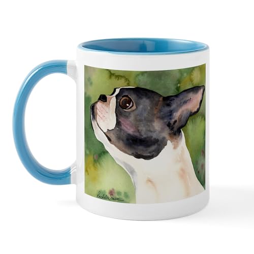 White/Blue Inside - Boston Terrier Giftware Mug