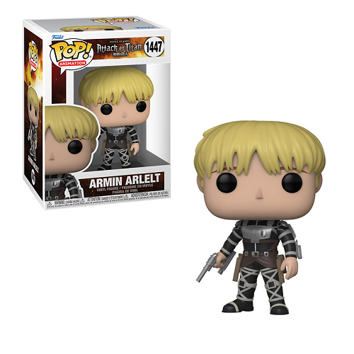 Funko Pop! Attack on Titan: Armin Arlelt #1447 Collectible Vinyl Figure - Perfect for Anime Fans, Gift for Collectors & Home Office Decor