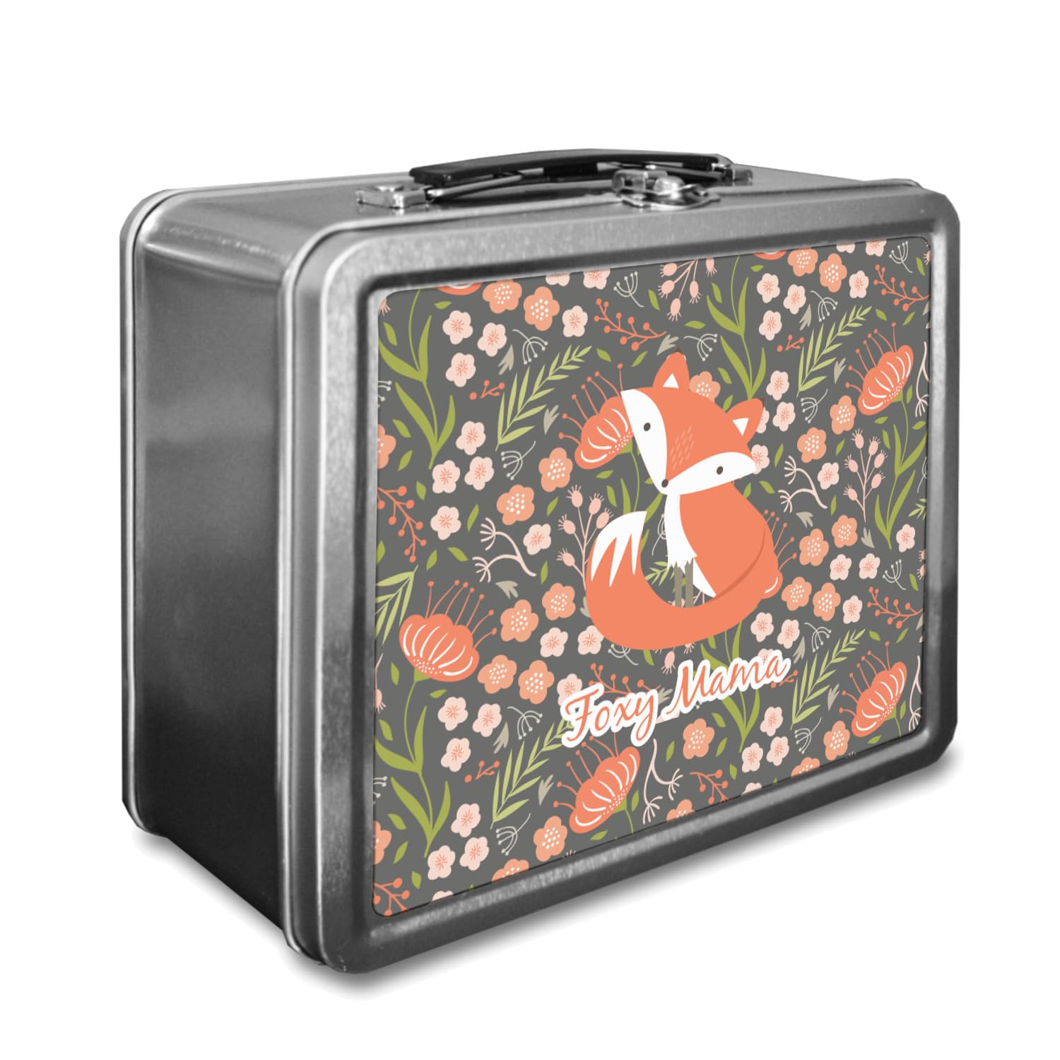 Custom Foxy Mama Insulated Lunch Box for Women - Personalized Bento Box for Work, School & Picnics - Cute & Durable Lunch Tote for Moms & Teachers