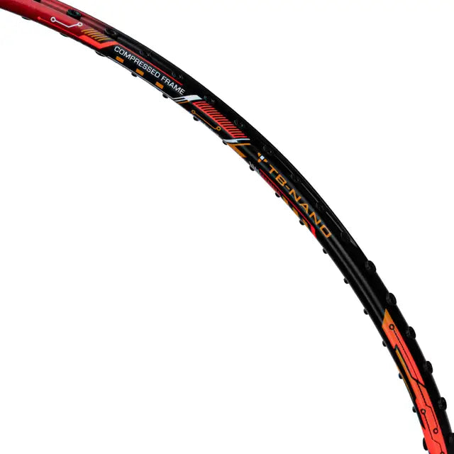 Li Ning Air Force G3 77g Badminton Racket - Prestrung with High Tension, Lightweight Carbon Fiber Shaft (Black/Red/Orange) | Professional Tournament & Training Equipment for Indoor Sports | Made in China