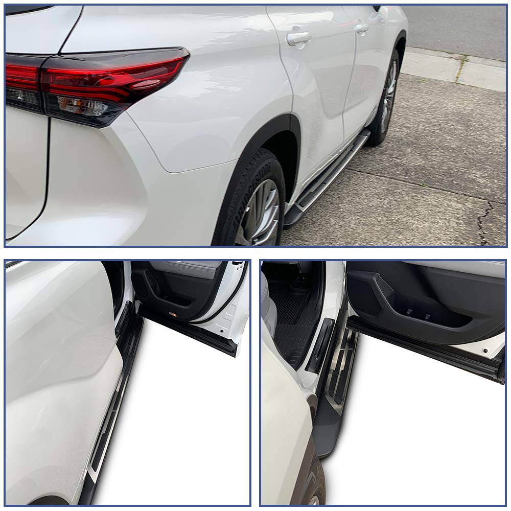 Snailfly Running Boards for 2020-2025 Toyota Highlander - Side Steps Compatible with L, LE, XLE, XSE, Limited, Platinum & Hybrid Models - Durable Nerf Bars for Off-Road & Daily Driving Protection