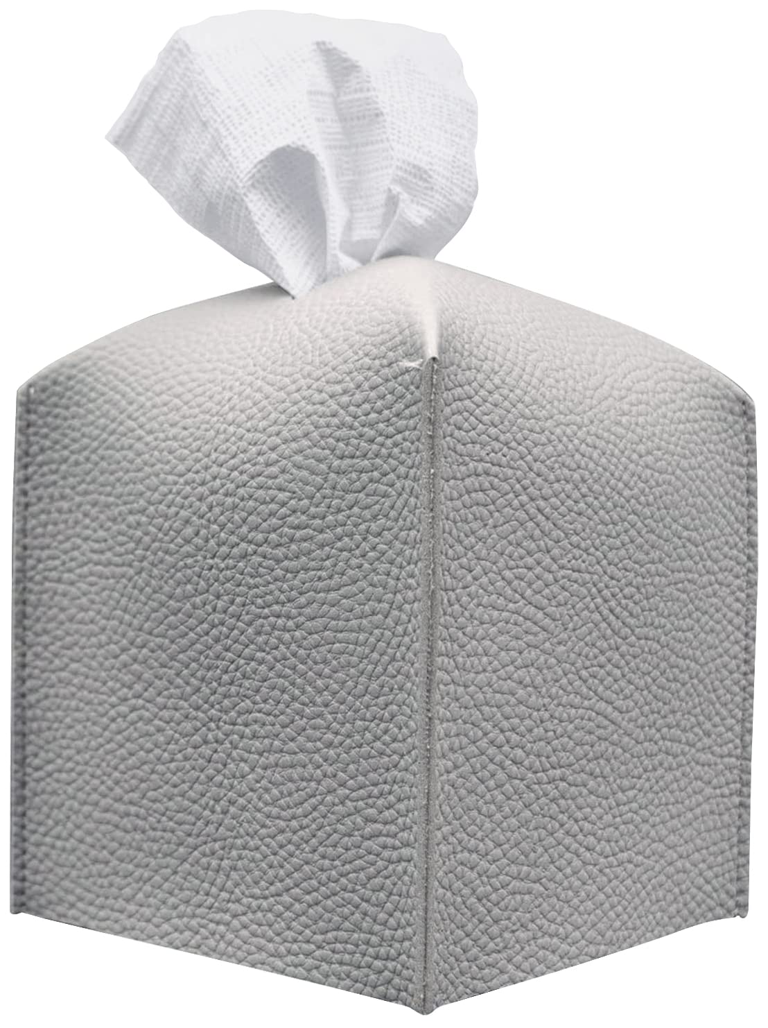 Premium PU Leather Tissue Box Cover - Modern Square Design 5