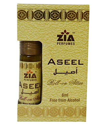 ZIA Aseel 8ml Roll-On Combo Attar Perfume for Men & Women - Alcohol-Free Fragrance Oil - Perfect for Daily Wear, Office & Special Occasions