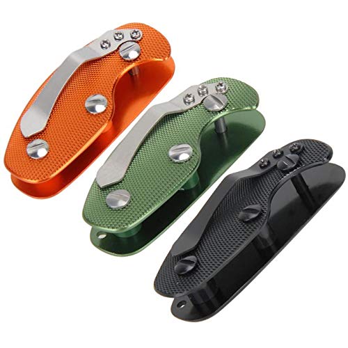EDC Folding Key Organizer - Compact Key Holder for Home, Office & Car - 3 Colors (Black, Silver, Gold) - Perfect for Keychain, Pocket & Everyday Carry Accessories