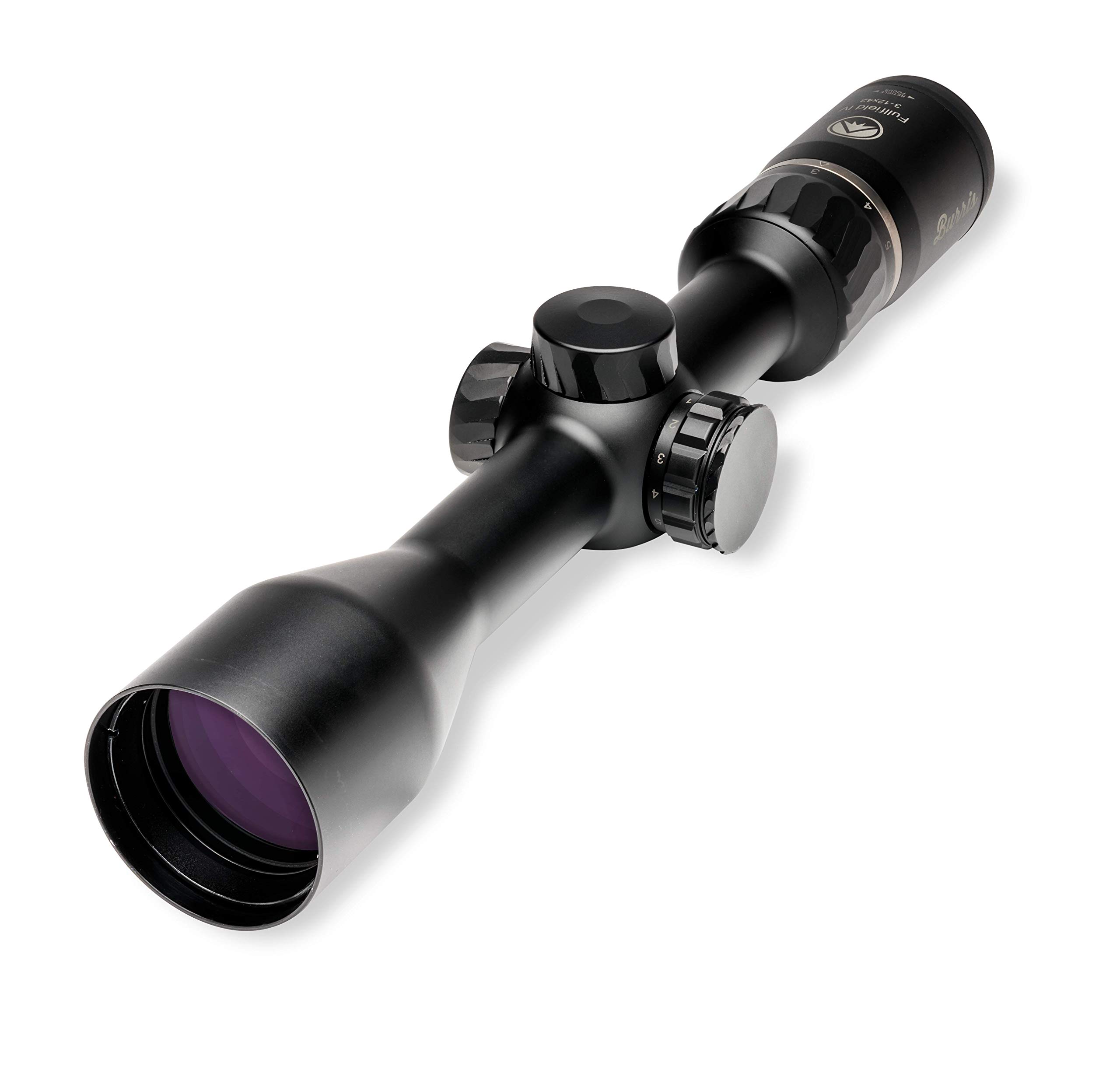 Burris Fullfield IV 3-12x42mm Rifle Scope for Hunting - High-Quality Optics for Deer, Elk & Long-Range Shooting | Ideal for Low Light & Dense Forest Conditions