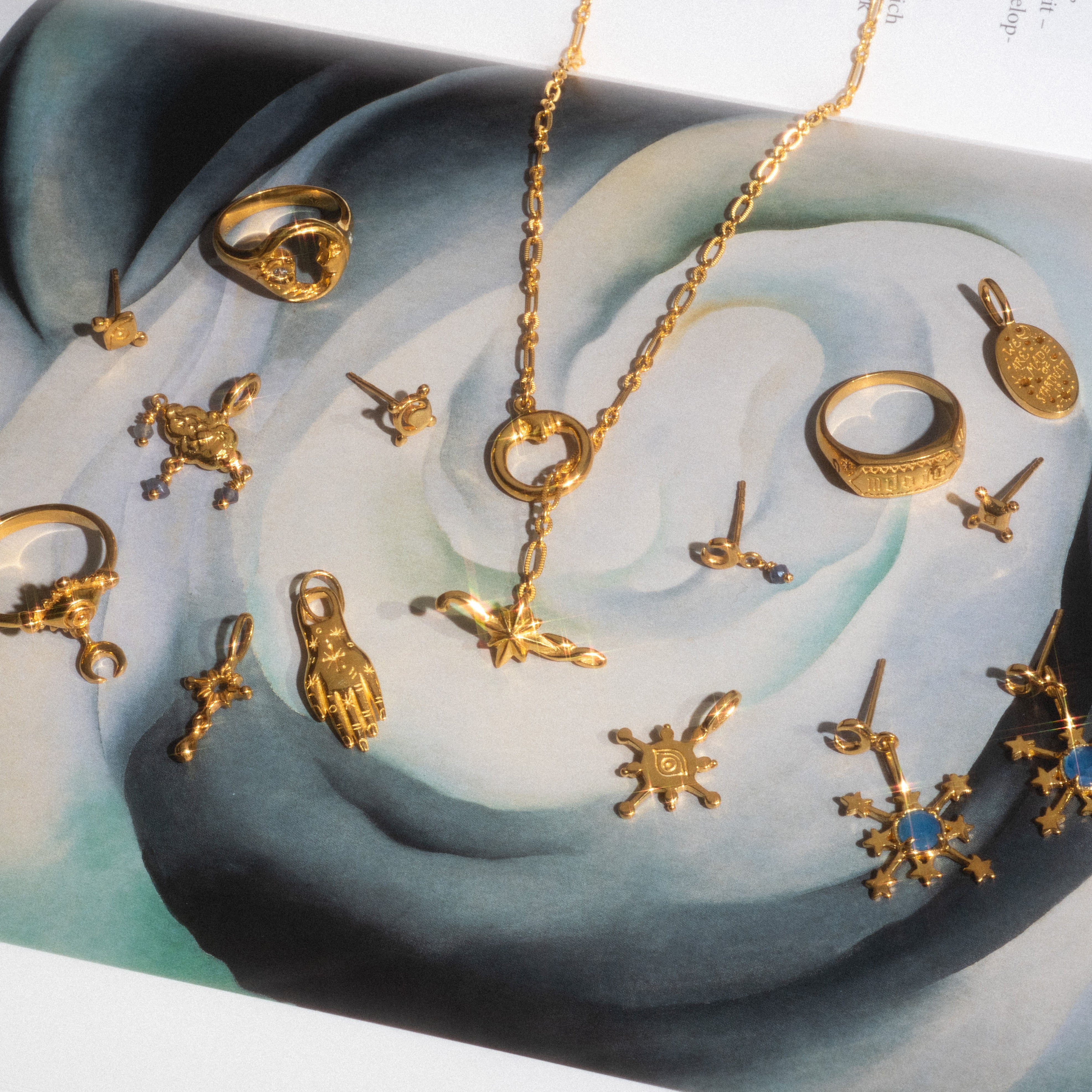Hunt of Hounds x Local Eclectic Stargaze Necklace - Dainty Gold Layering Necklace for Women, Perfect for Everyday Wear & Special Occasions