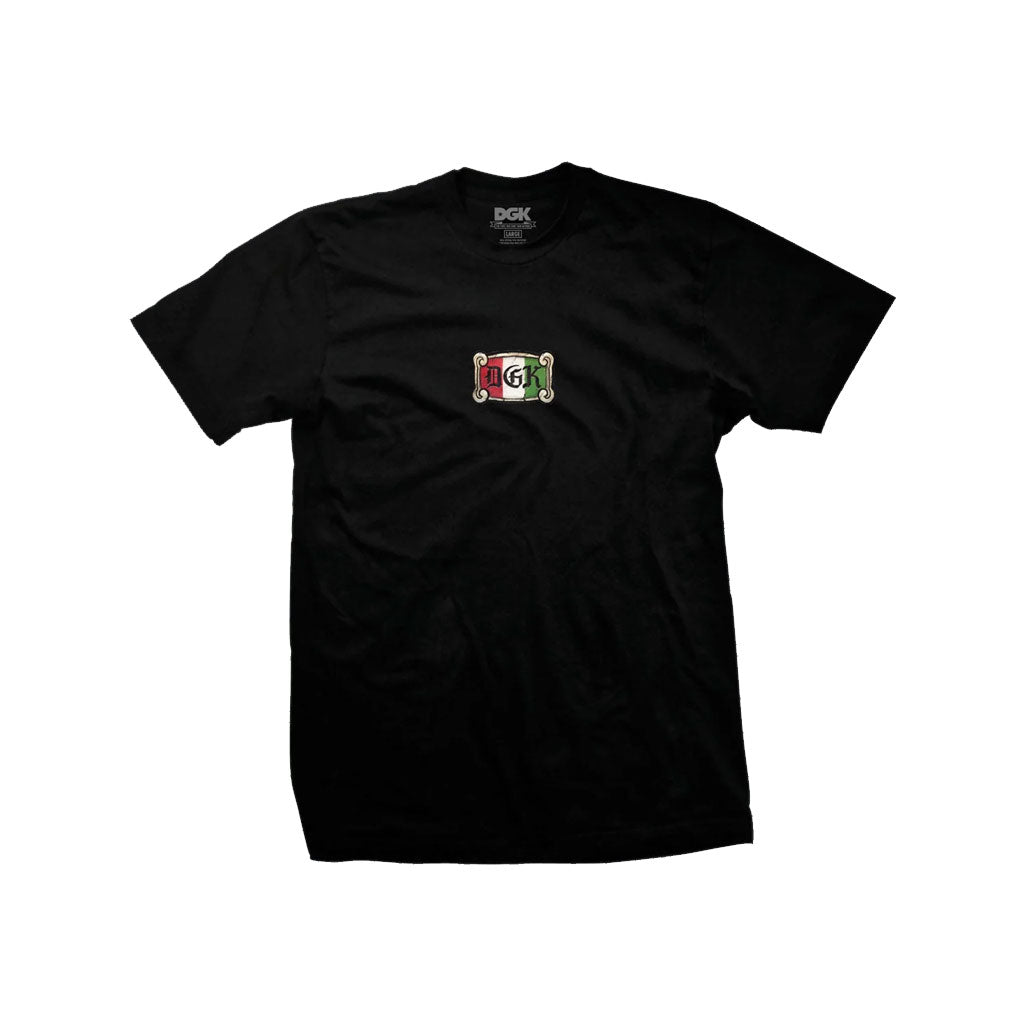 DGK Empire Short Sleeve T-Shirt for Men - Black Cotton Graphic Tee - Streetwear Fashion for Urban Style & Casual Wear