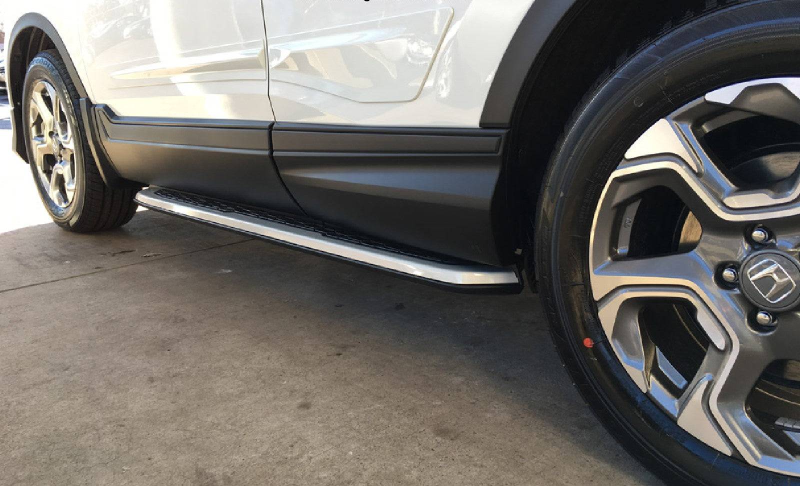 2017-2022 Honda CRV CR-V Side Step Running Boards - OE Style Silver Aluminum Side Steps for Enhanced Style & Easy Access - Perfect for Off-Roading & Family Use