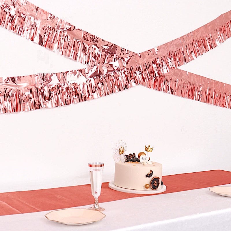 16 ft Metallic Foil Fringe Tassels Hanging Garland - Party Decorations for Birthday, Wedding, Baby Shower & Home Decoration
