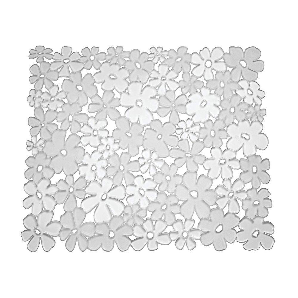 iDesign Blumz Non-Slip Small Sink Mat - Perfect for Kitchen, Bathroom & RV Sinks - Durable Silicone Drain Board Protector (7.5 x 5.5 Inches)