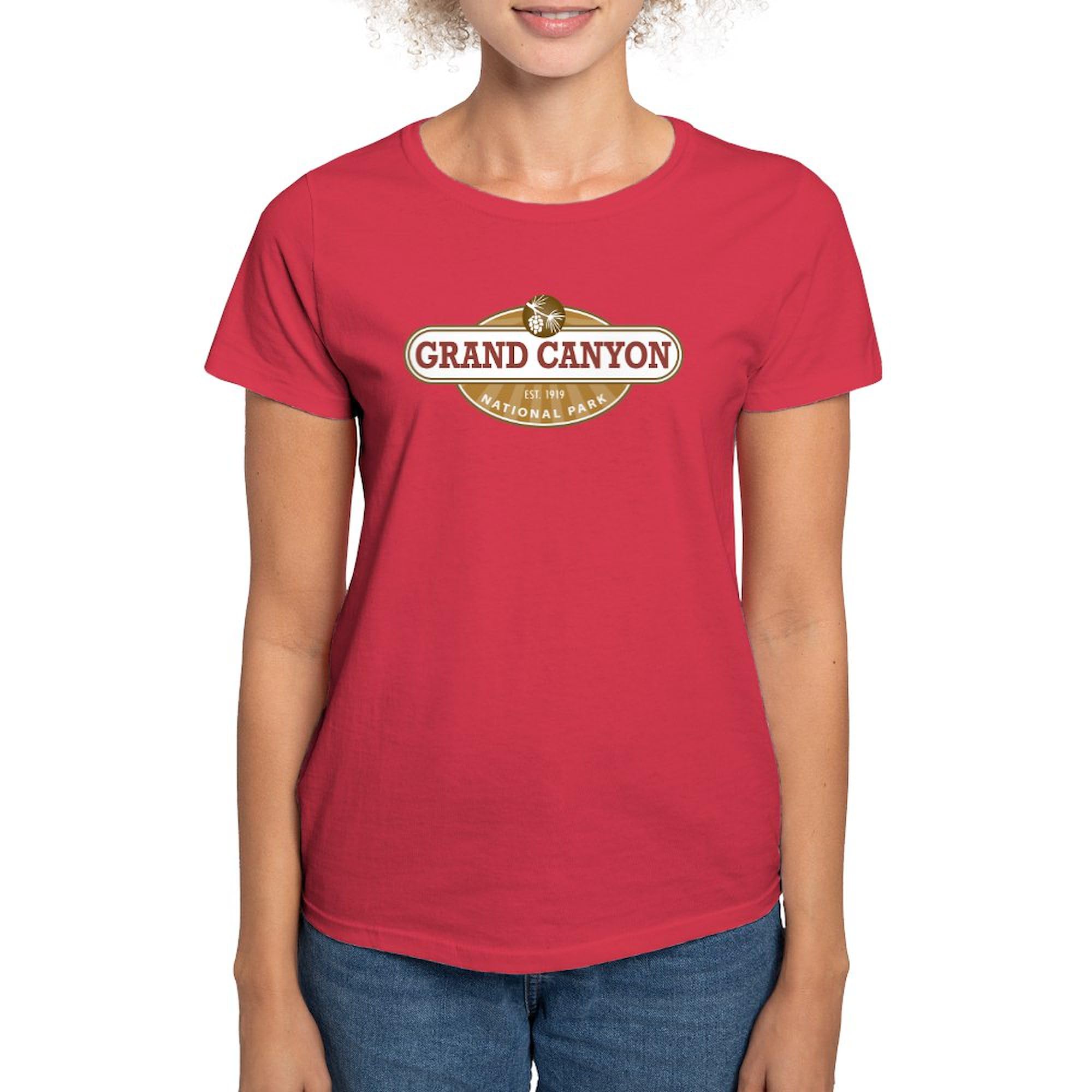 Grand Canyon National Park Women's Cotton Dark T-Shirt | Comfortable Casual Tee for Hiking, Travel & Outdoor Adventures