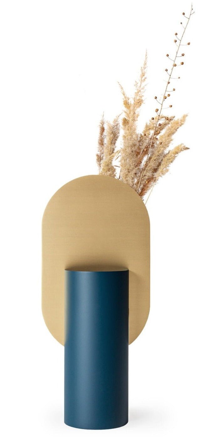Noom Genke Vase CS3 - Modern Ceramic Flower Vase for Home Decor, Wedding Centerpieces & Office Desk Decorations